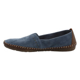 Slip On Cuero Mujer Laurie Azul Rockford
