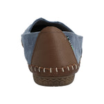 Slip On Cuero Mujer Laurie Azul Rockford