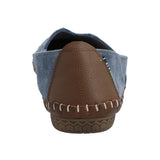 Slip On Cuero Mujer Laurie Azul Rockford