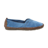 Slip On Cuero Mujer Laurie Azul Rockford