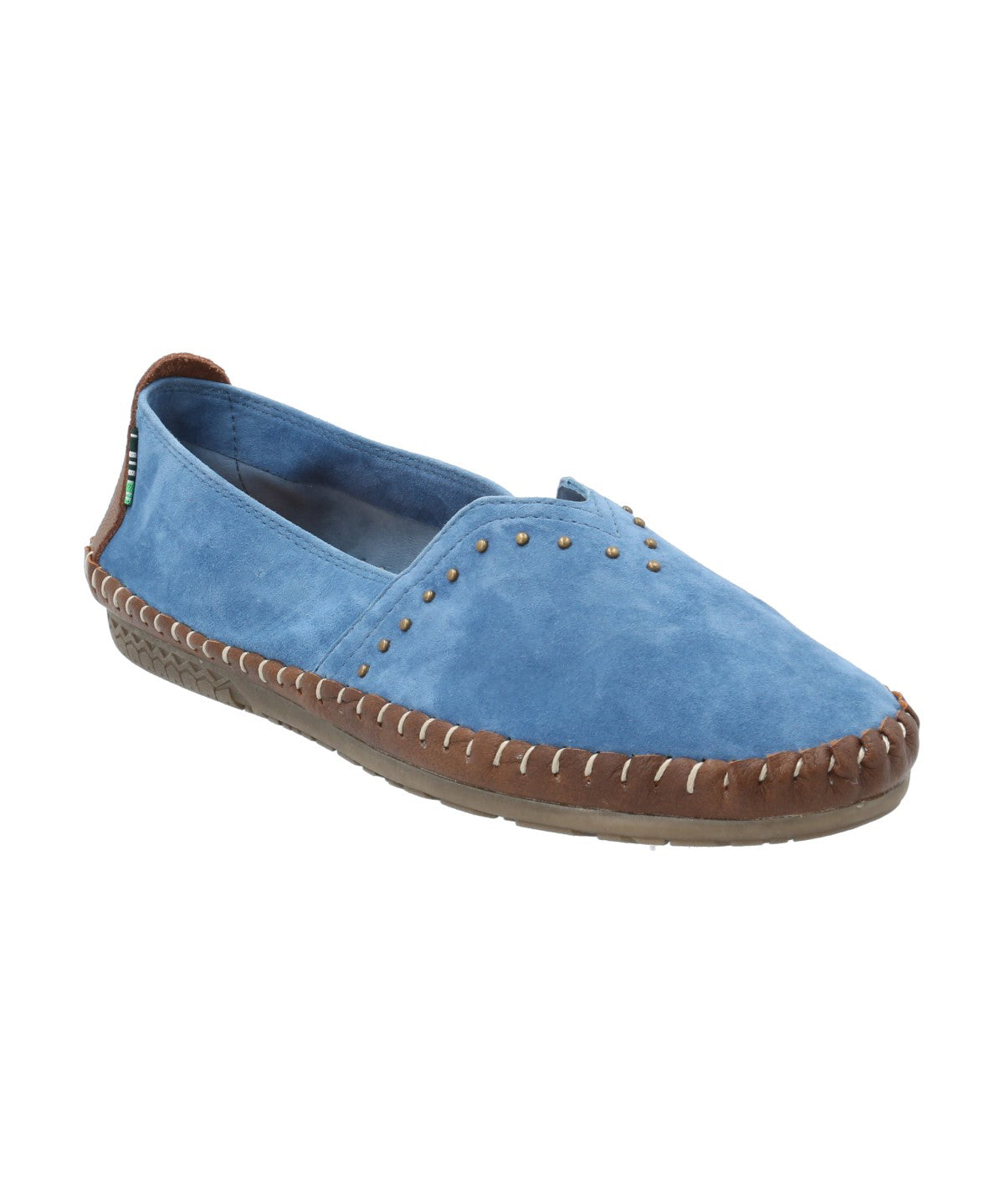 Slip On Cuero Mujer Laurie Azul Rockford