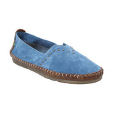 Slip On Cuero Mujer Laurie Azul Rockford