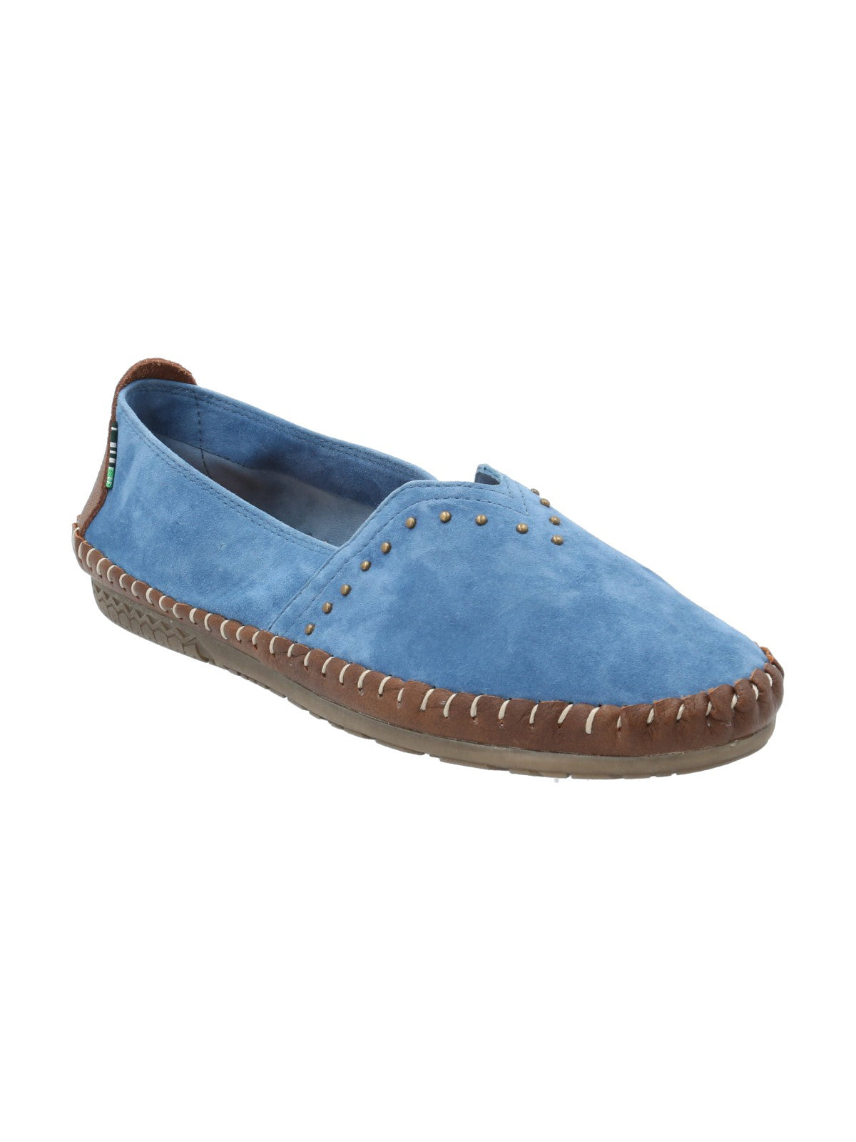 Slip On Cuero Mujer Laurie Azul Rockford