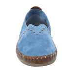 Slip On Cuero Mujer Laurie Azul Rockford