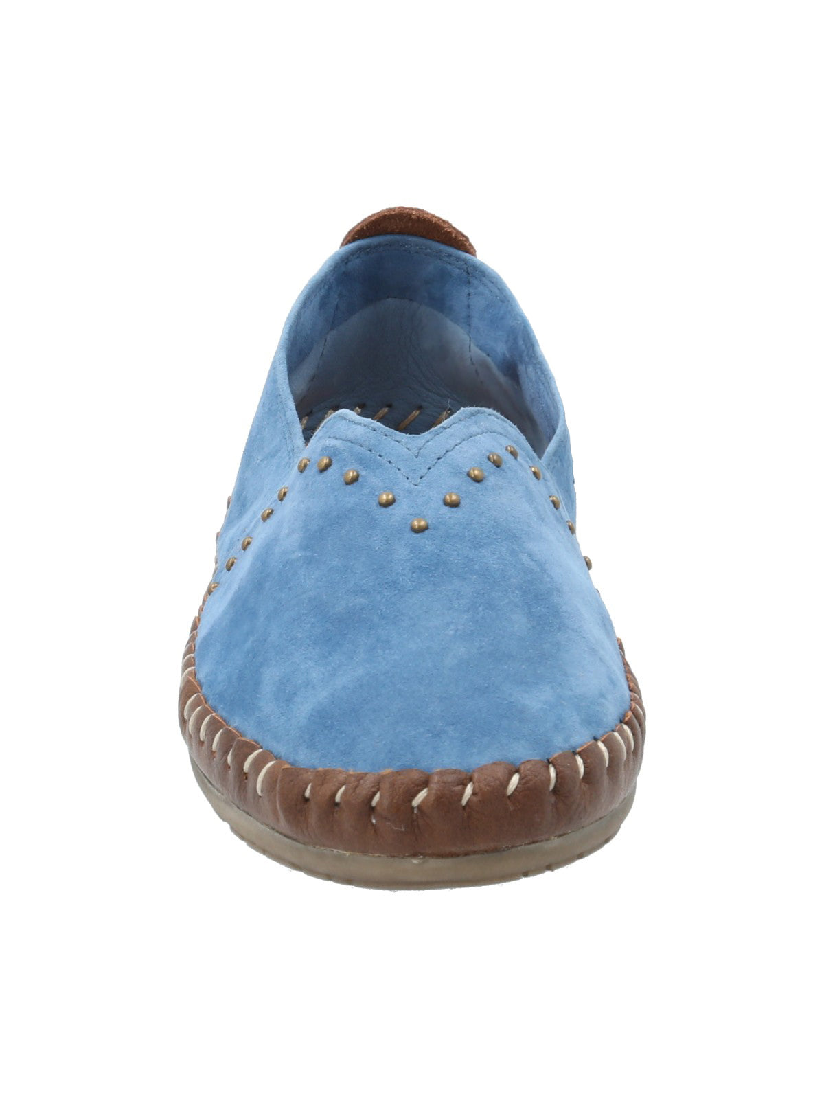 Slip On Cuero Mujer Laurie Azul Rockford