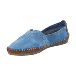 Slip On Cuero Mujer Laurie Azul Rockford