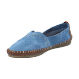 Slip On Cuero Mujer Laurie Azul Rockford