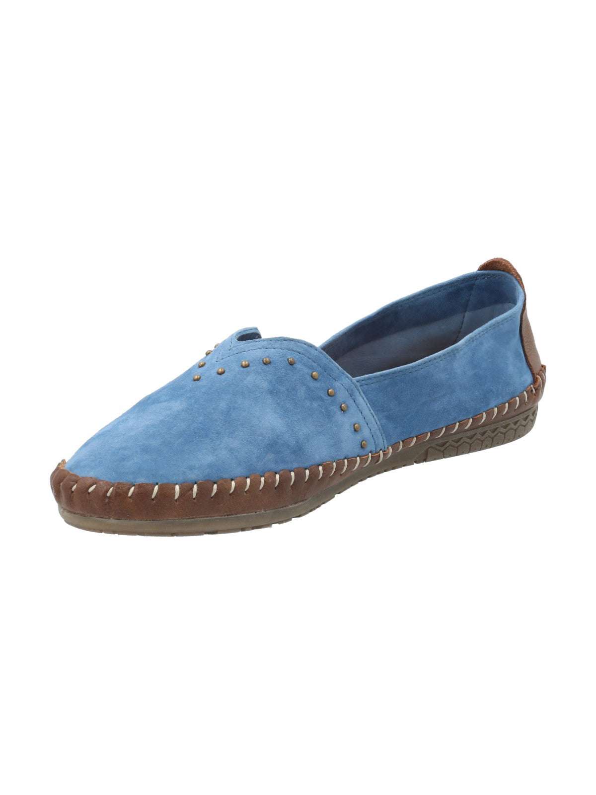 Slip On Cuero Mujer Laurie Azul Rockford