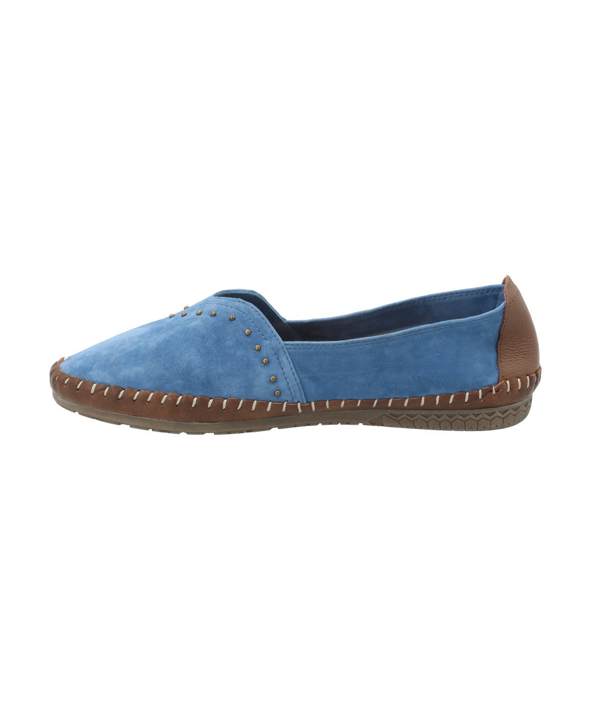 Slip On Cuero Mujer Laurie Azul Rockford