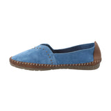 Slip On Cuero Mujer Laurie Azul Rockford