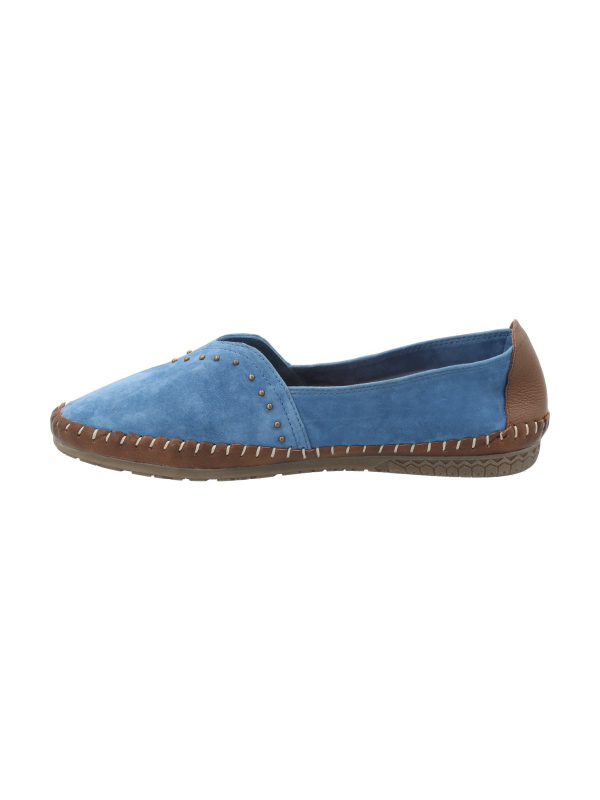 Slip On Cuero Mujer Laurie Azul Rockford