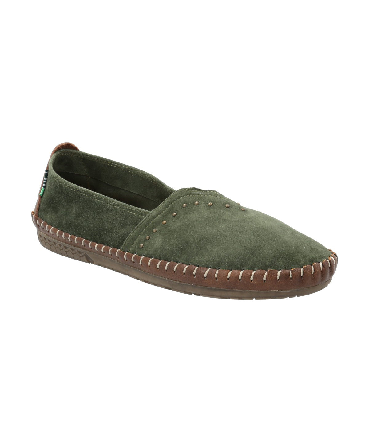 Slip On Cuero Mujer Laurie Verde Rockford