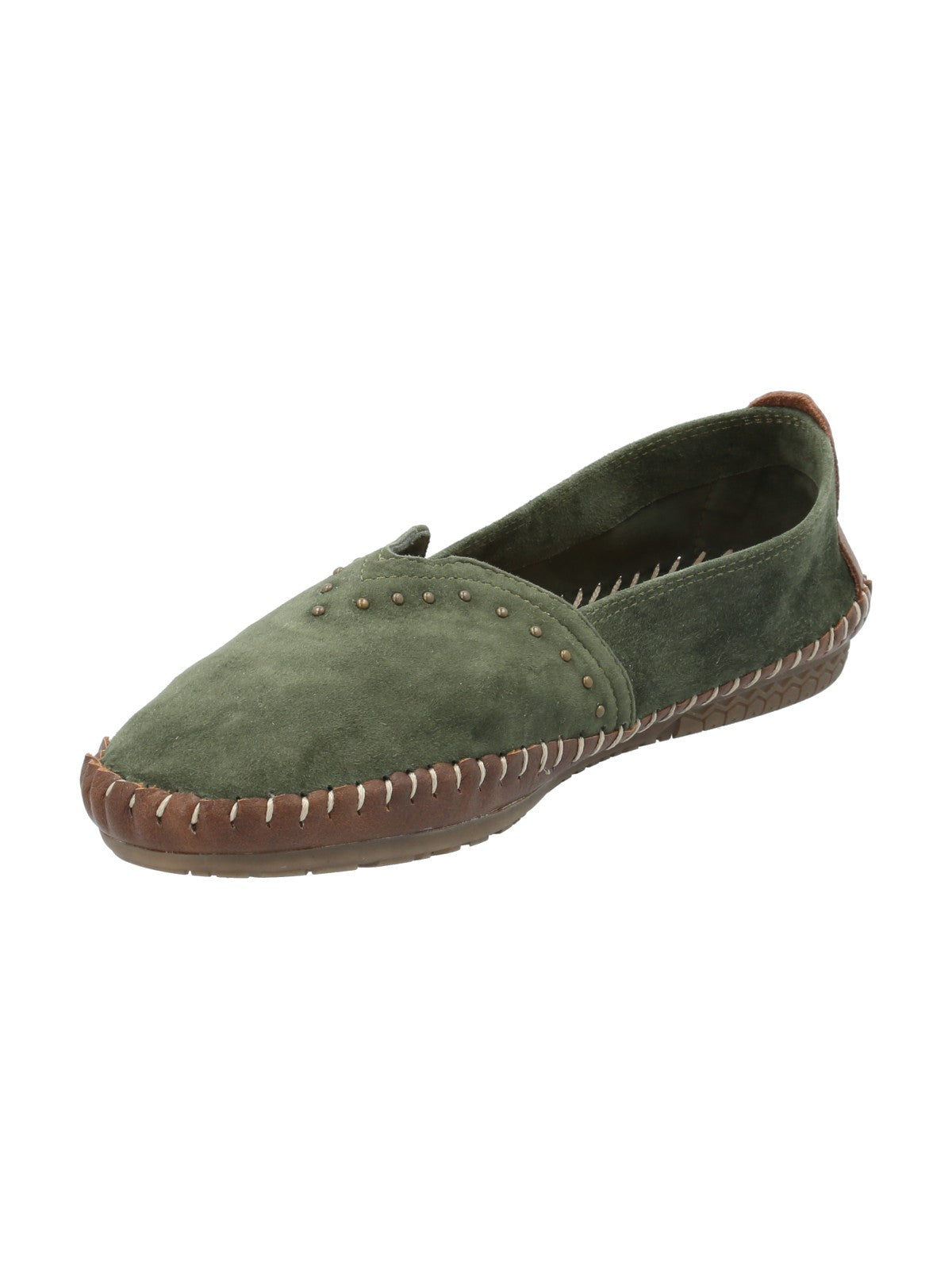 Slip On Cuero Mujer Laurie Verde Rockford