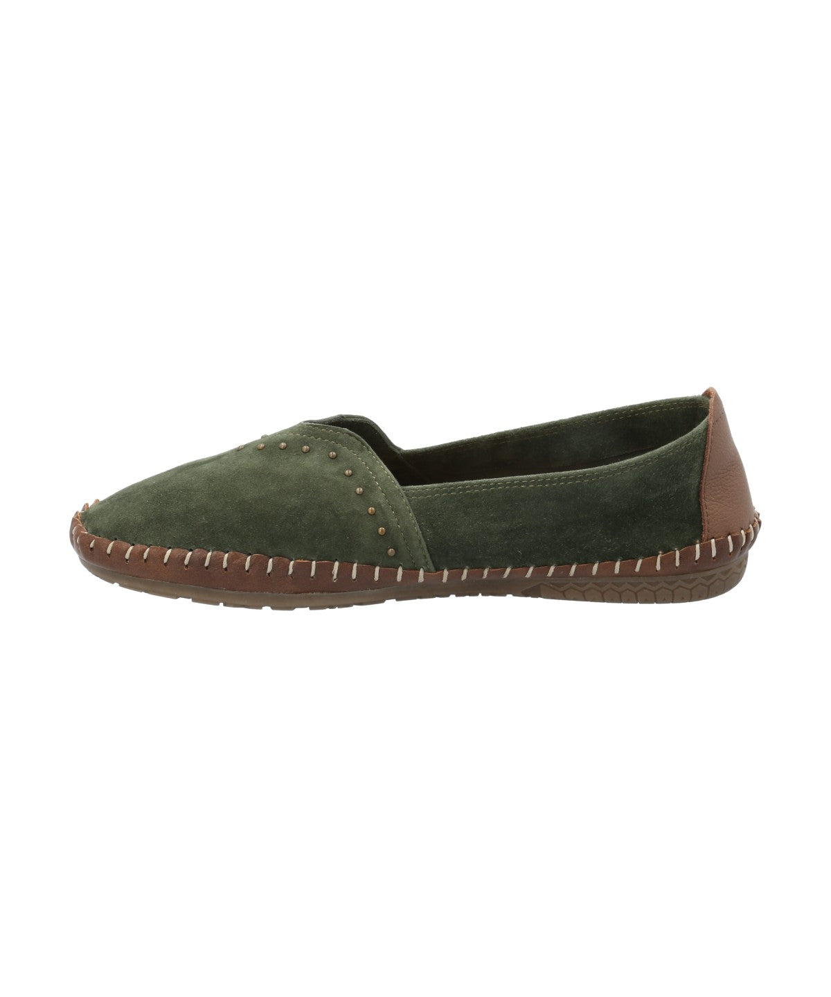 Slip On Cuero Mujer Laurie Verde Rockford