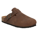 Sueco Cuero Liso Mujer Rowan Café Rockford