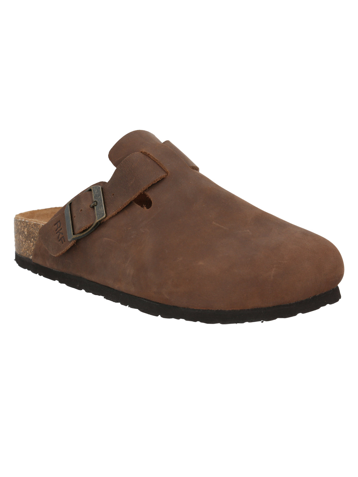 Sueco Cuero Liso Mujer Rowan Café Rockford