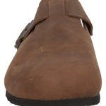 Sueco Cuero Liso Mujer Rowan Café Rockford