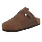 Sueco Cuero Liso Mujer Rowan Café Rockford