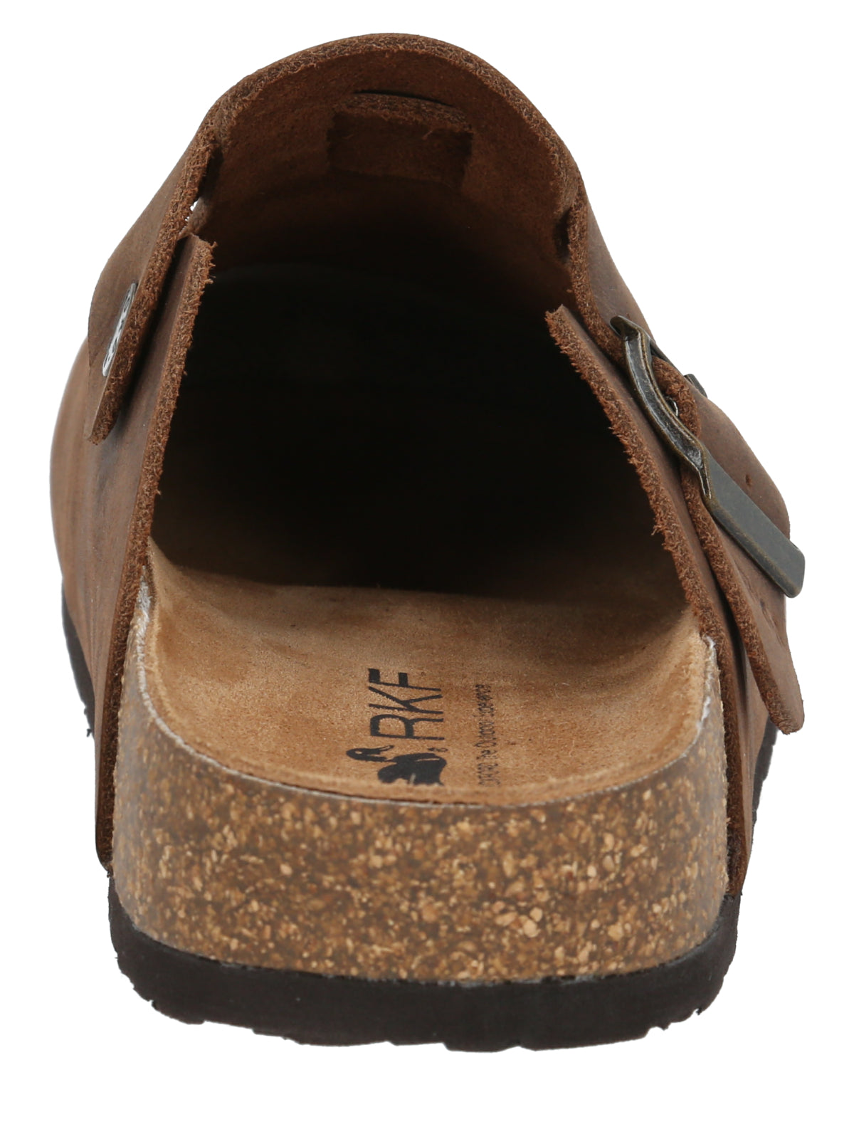 Sueco Cuero Liso Mujer Rowan Café Rockford