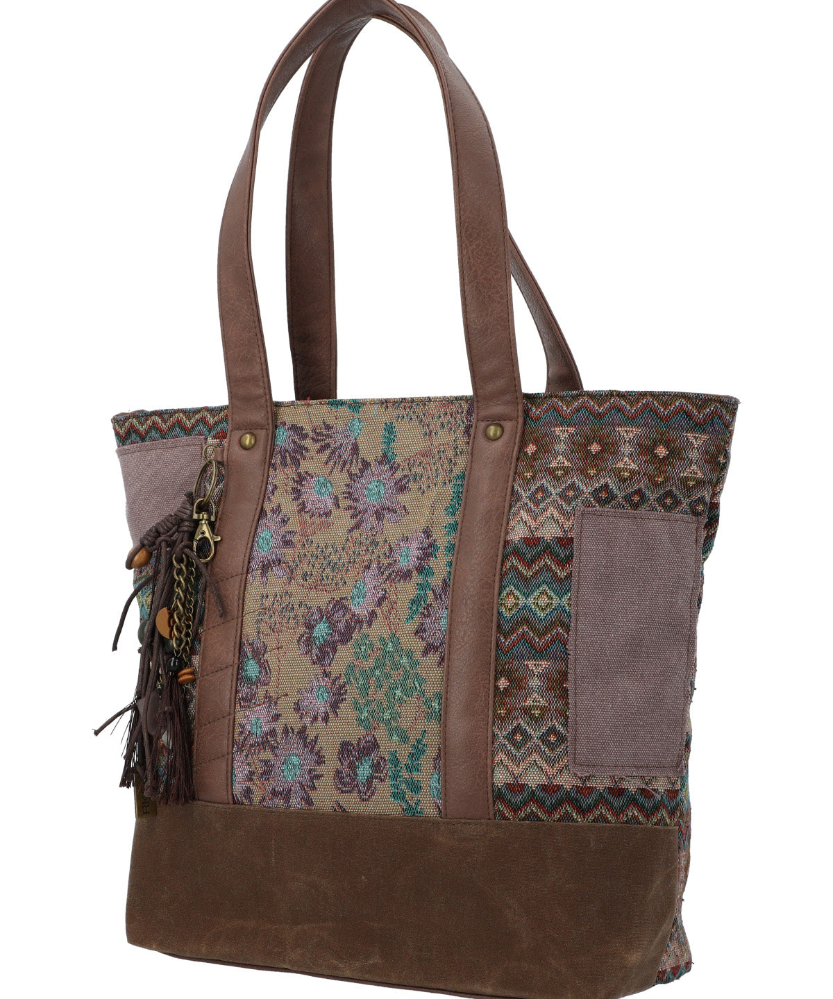 Cartera Textil Mujer Faui Tote Café Rockford