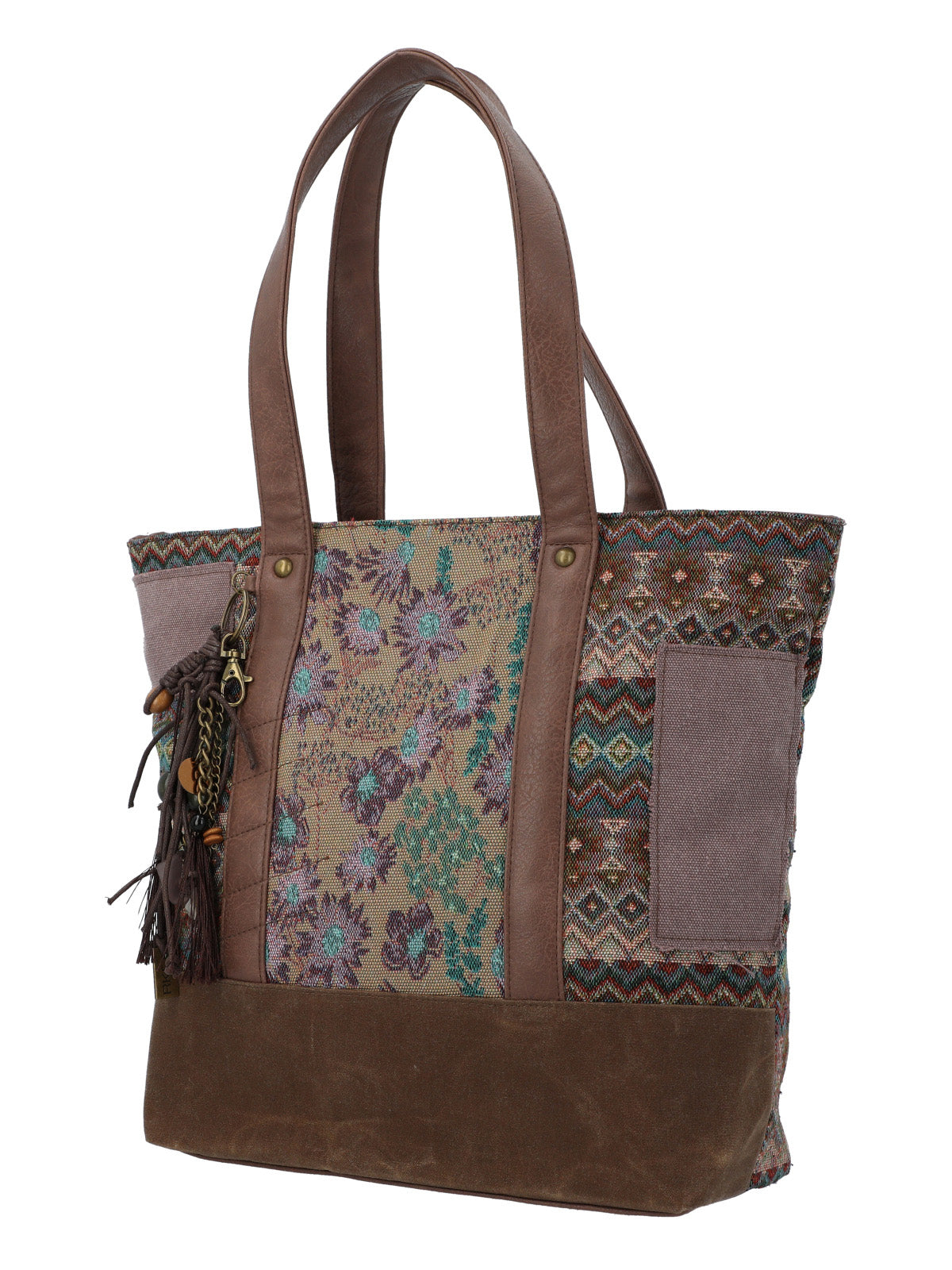 Cartera Textil Mujer Faui Tote Café Rockford
