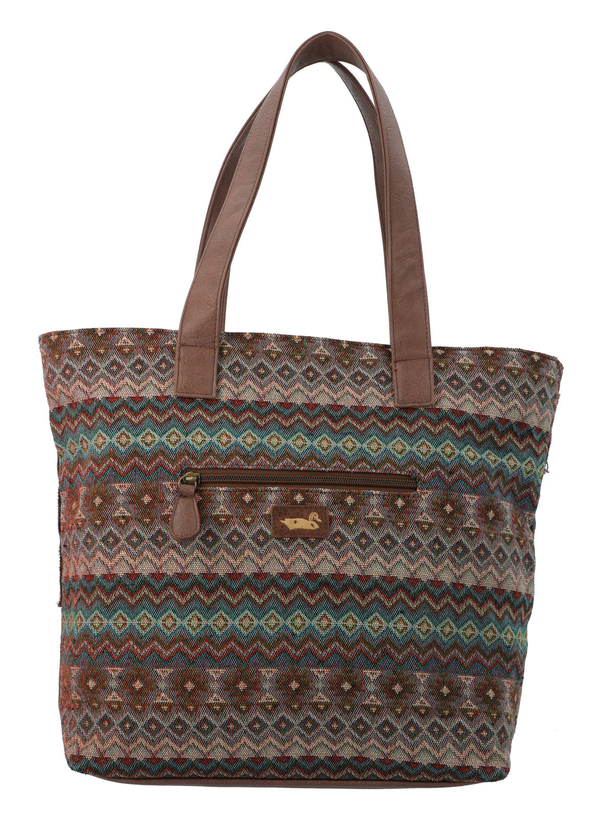 Cartera Textil Mujer Faui Tote Café Rockford