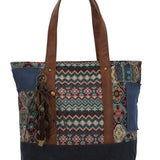 Cartera Textil Mujer Faui Tote Azul Rockford