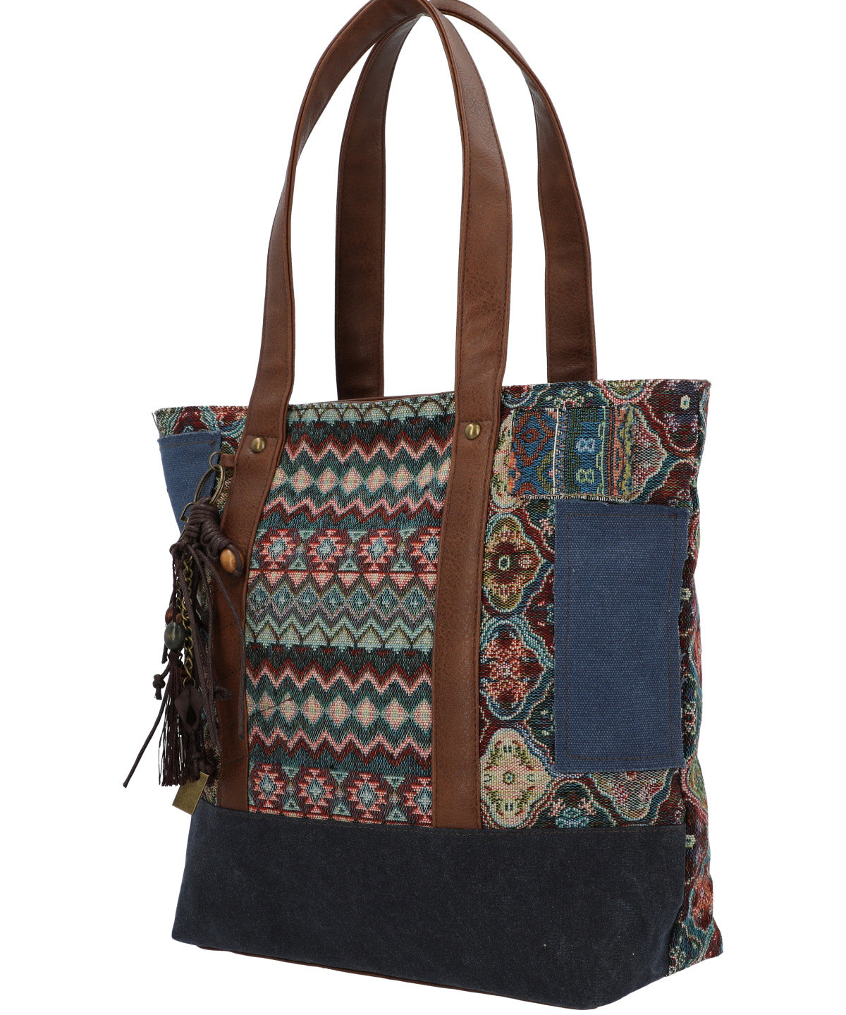 Cartera Textil Mujer Faui Tote Azul Rockford