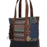 Cartera Textil Mujer Faui Tote Azul Rockford