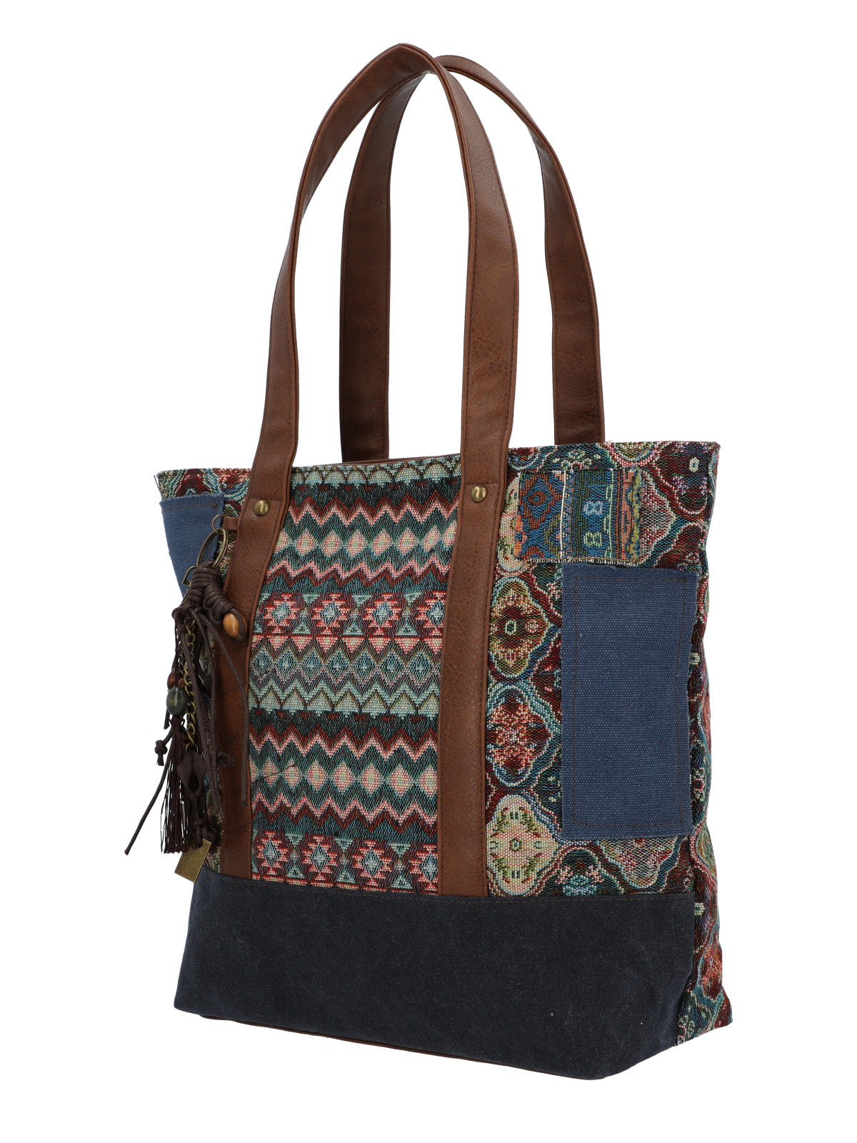 Cartera Textil Mujer Faui Tote Azul Rockford