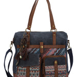 Cartera Textil Mujer Atzi Bag Azul Rockford