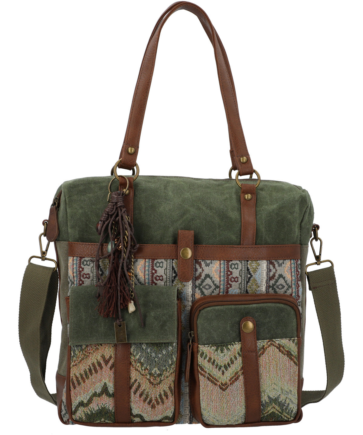 Cartera Textil Mujer Atzi Bag Verde Rockford