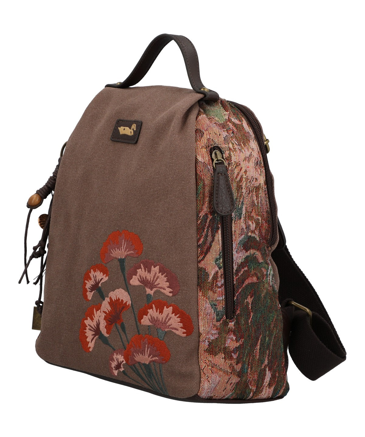 Mochila Textil Mujer Joint Back Café Rockford
