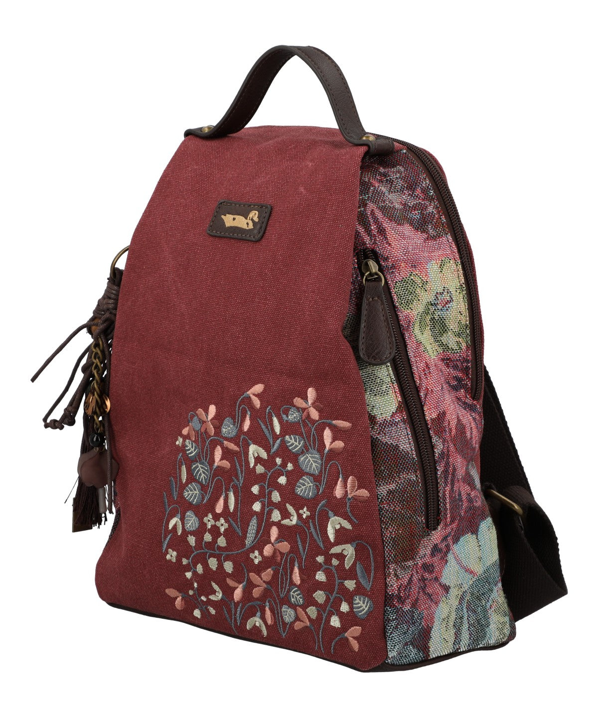 Mochila Textil Mujer Joint Back Rojo Rockford