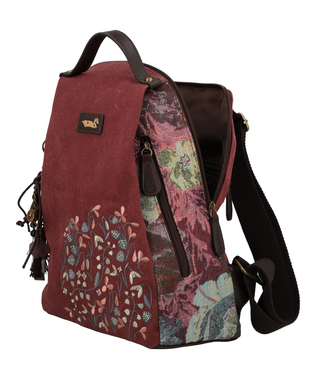 Mochila Textil Mujer Joint Back Rojo Rockford