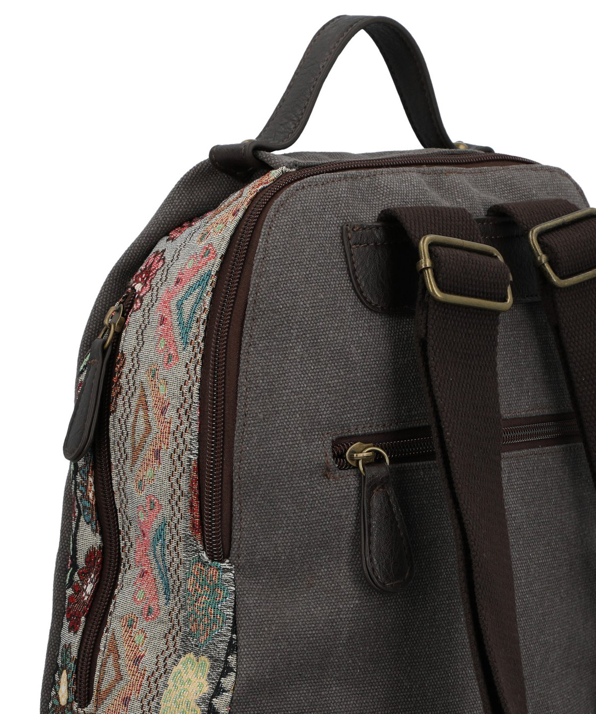Mochila Textil Mujer Joint Back Gris Rockford
