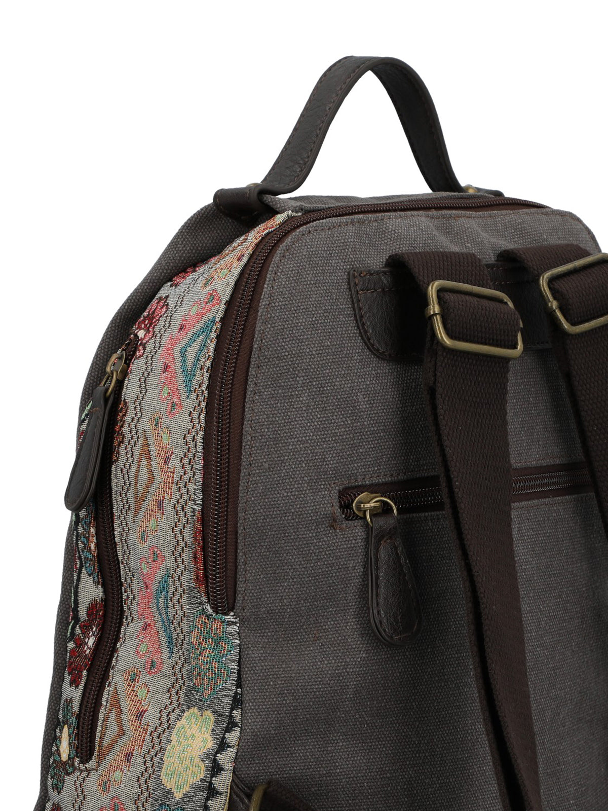 Mochila Textil Mujer Joint Back Gris Rockford