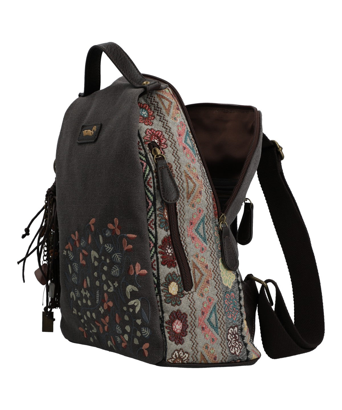 Mochila Textil Mujer Joint Back Gris Rockford