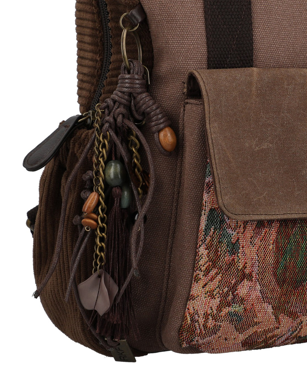 Mochila Textil Mujer Kawes Back Café Rockford