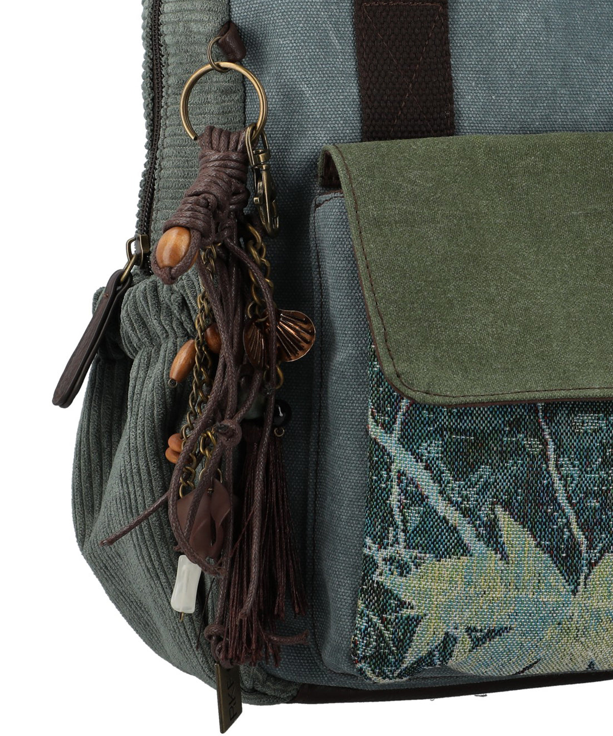Mochila Textil Mujer Kawes Back Verde Rockford
