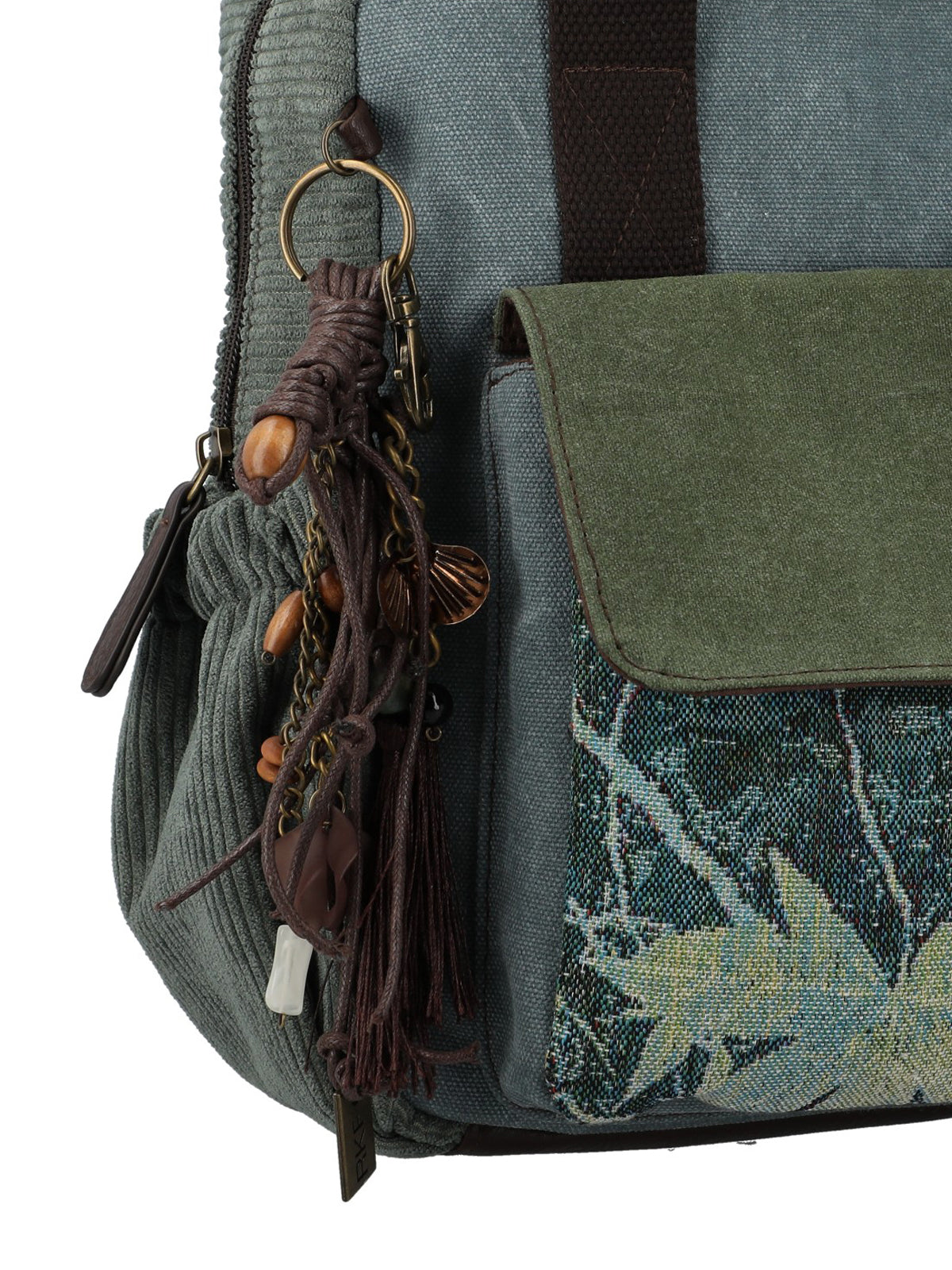 Mochila Textil Mujer Kawes Back Verde Rockford