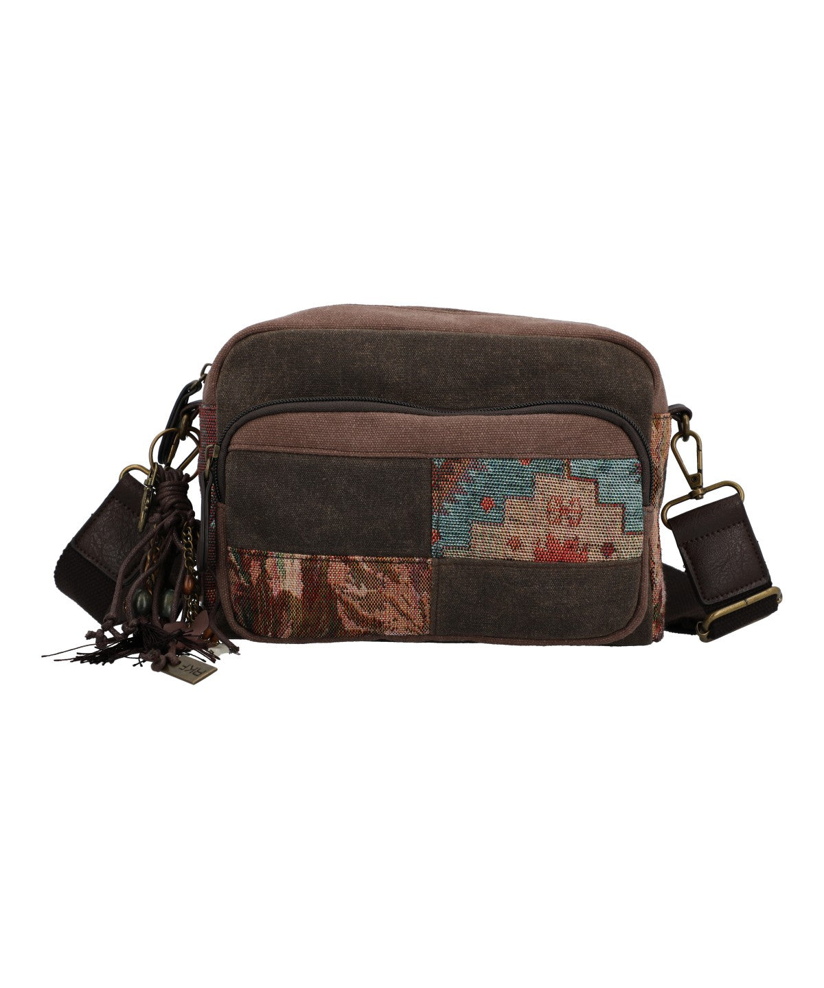 Cartera Textil Mujer Kaur Cross Café Rockford