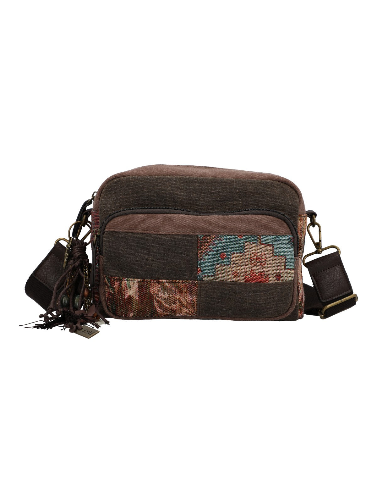 Cartera Textil Mujer Kaur Cross Café Rockford