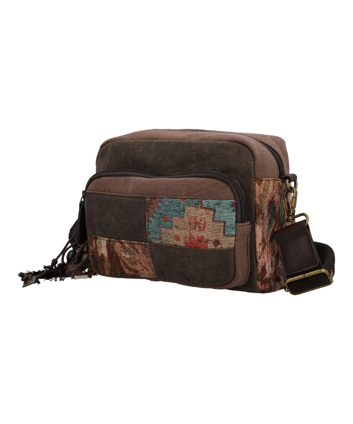 Cartera Textil Mujer Kaur Cross Café Rockford