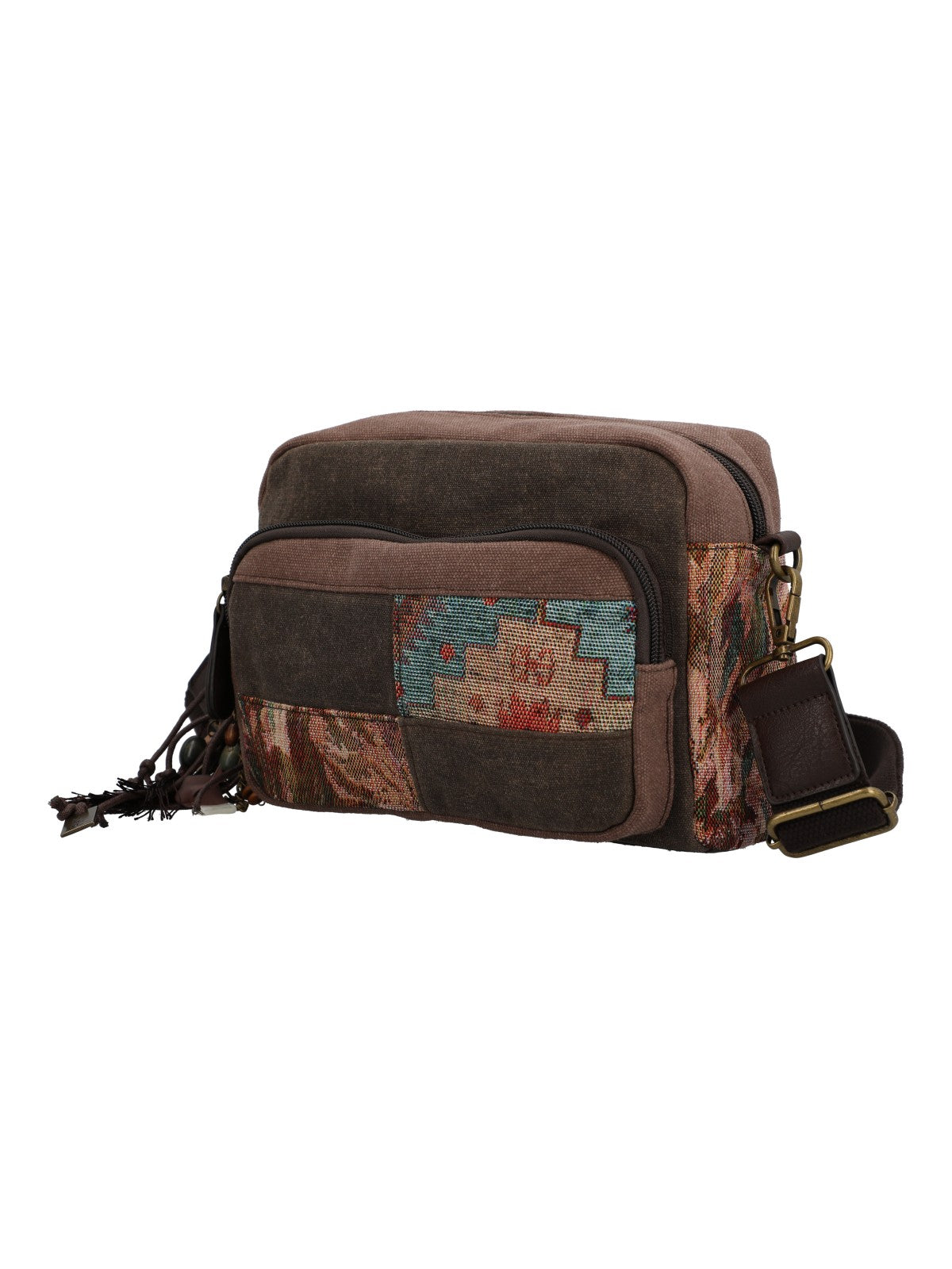 Cartera Textil Mujer Kaur Cross Café Rockford
