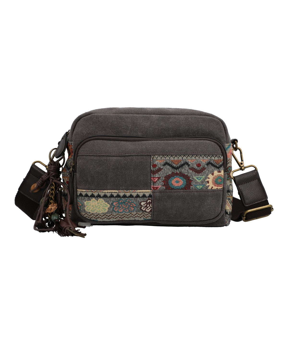 Cartera Textil Mujer Kaur Cross Gris Rockford