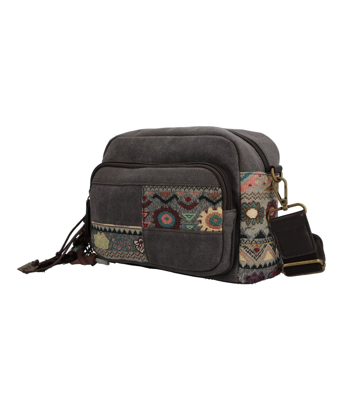 Cartera Textil Mujer Kaur Cross Gris Rockford