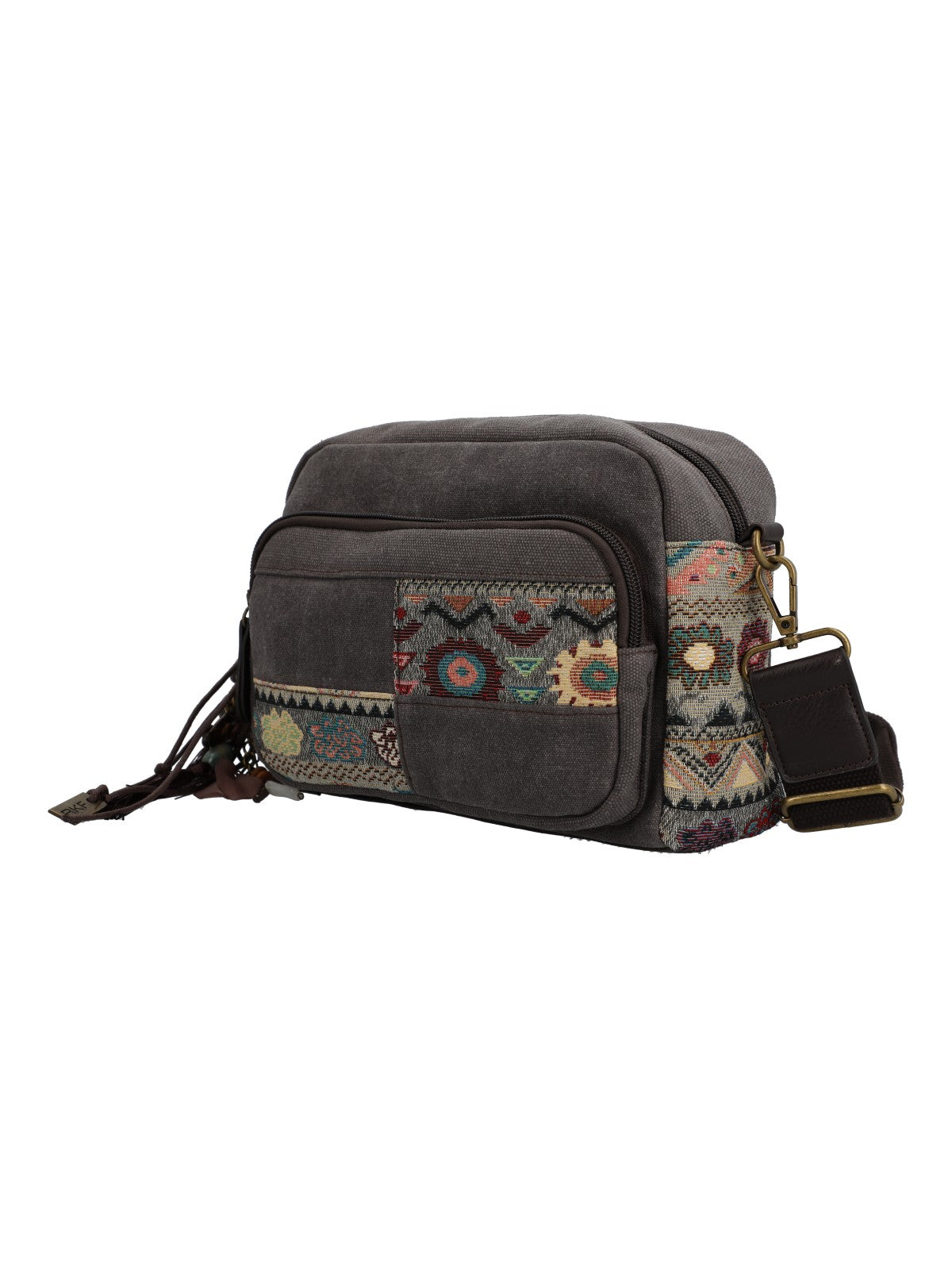 Cartera Textil Mujer Kaur Cross Gris Rockford