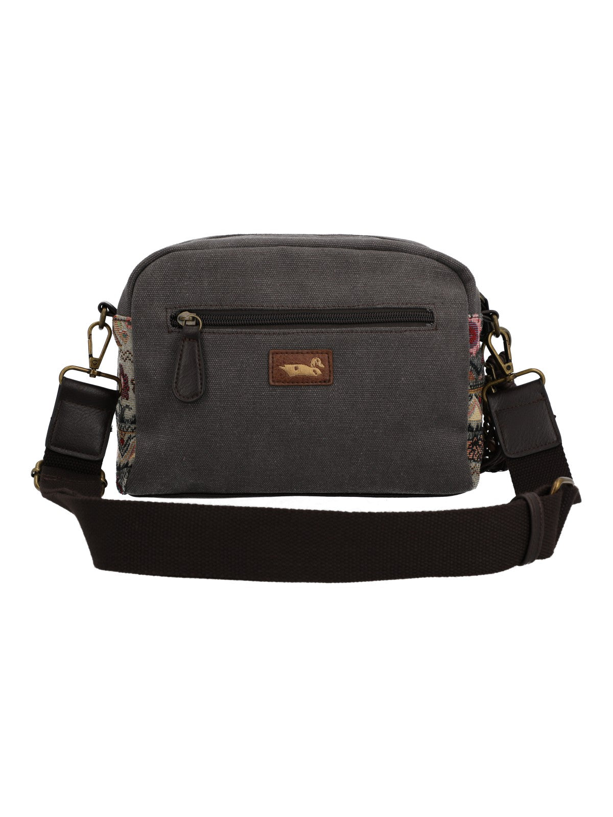 Cartera Textil Mujer Kaur Cross Gris Rockford
