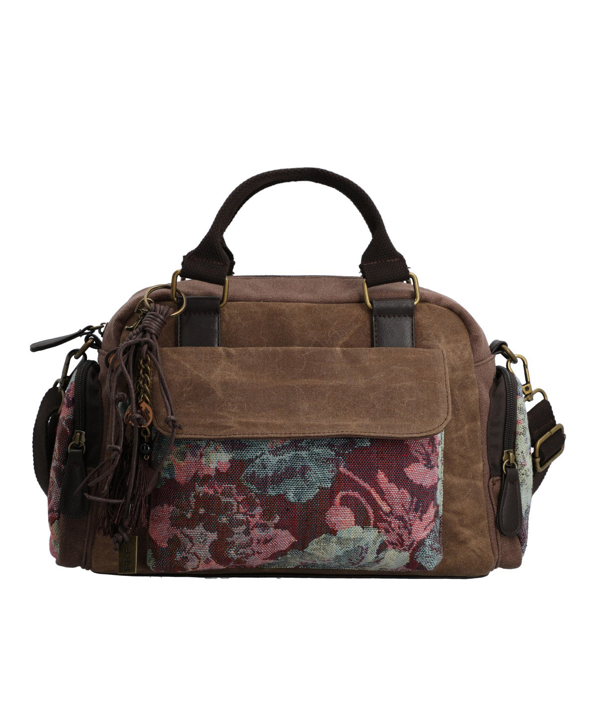 Cartera Textil Mujer Tzeltal Bag Café Rockford